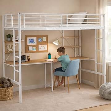 Amazon.co.jp: ロフトベッド ホワイト